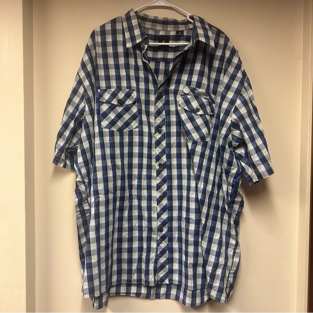 Blue Checkered‎ Men's Shirt